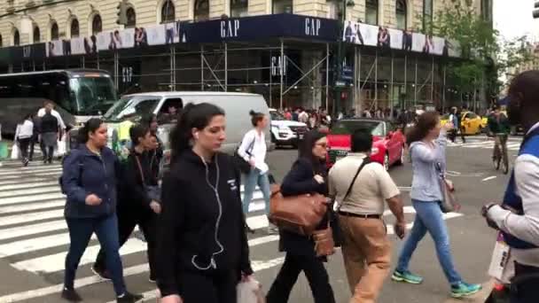 Personnes Non Identifiées Manhattan New York Vers Mai 2018 — Video