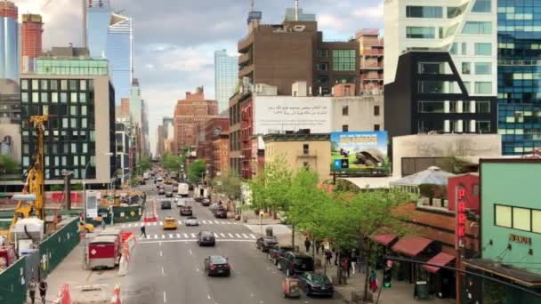 New York Taki High Line Mayıs 2018 Görüldüğü Gibi Manhattan — Stok video