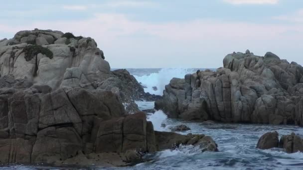 Волны Плескаются Острове Сан Кристобаль Тихом Океане — стоковое видео