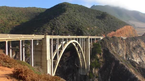 Pont Bixby Creek Également Connu Sous Nom Pont Bixby Canyon — Video