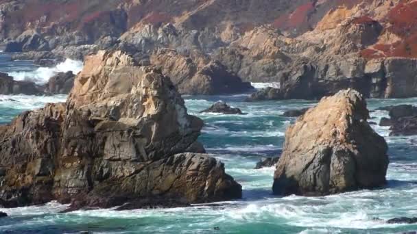 2018 Pacific Ocean Garrapata State Park Californias Central Coast Usa — 비디오