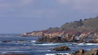Pasifik Okyanusu Garrapata Eyalet Parkı 'nda Kaliforniya' nın merkez kıyısı boyunca, ABD, 2018