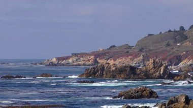 Pasifik Okyanusu Garrapata Eyalet Parkı 'nda Kaliforniya' nın merkez kıyısı boyunca, ABD, 2018