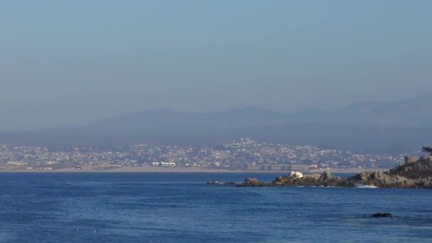 Pacific Ocean Garrapata State Park Κατά Μήκος Της Κεντρικής Ακτής — Αρχείο Βίντεο