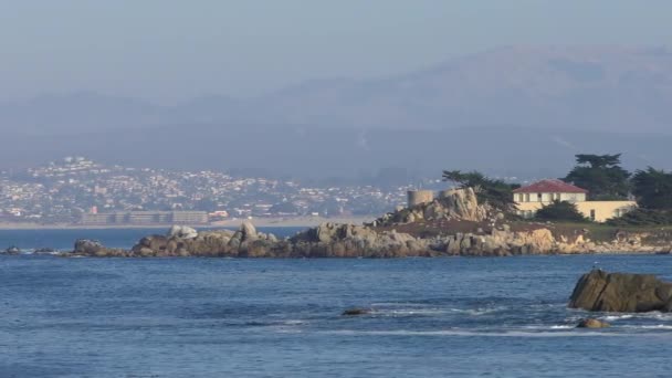 Stille Oceaan Bij Garrapata State Park Langs Central Coast Van — Stockvideo