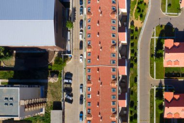 Moğolistan 'ın başkenti Ulaanbaatar' ın havadan görünüşü, yaklaşık Haziran 2019