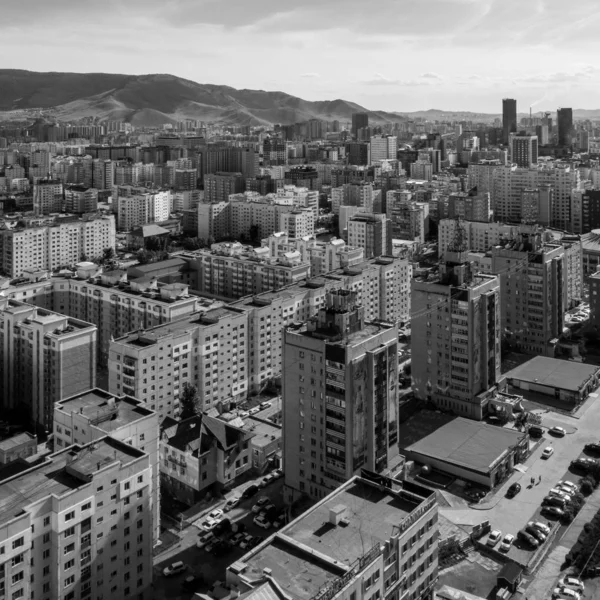 Vista Aérea Ulaanbaatar Capital Mongólia Por Volta Junho 2019 — Fotografia de Stock