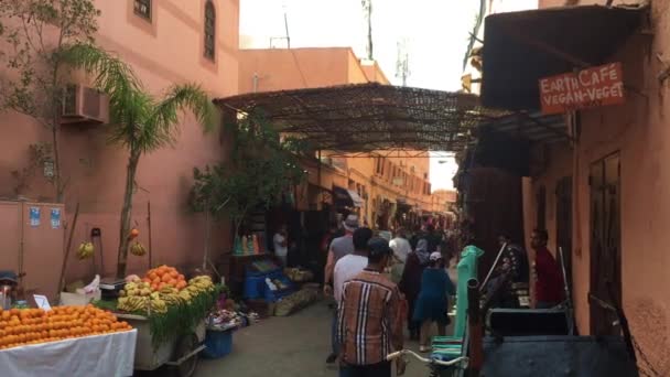Oidentifierade Personer Marrakech Marocko 2018 — Stockvideo