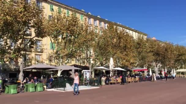 Bastia Corsica France Place Saint Nicolas — стокове відео