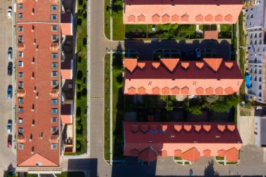 Moğolistan 'ın başkenti Ulaanbaatar' ın havadan görünüşü, yaklaşık Haziran 2019