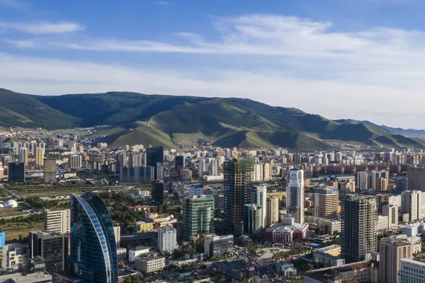 Aerial View Sukhbaatar Square Main Square Ulaanbaatar Capital Mongolia Circa — Stock Photo, Image