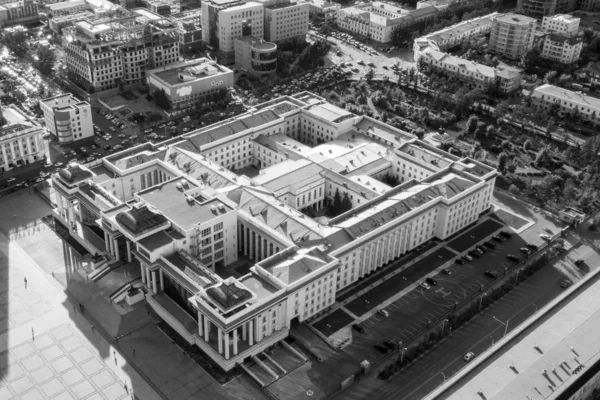 Luftaufnahme Des Sukhbaatar Platzes Dem Hauptplatz Von Ulaanbaatar Der Hauptstadt — Stockfoto