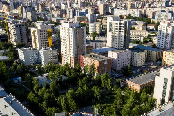 Veduta Aerea Ulaanbaatar Capitale Della Mongolia Circa Giugno 2019 — Foto Stock