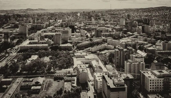 Vista Aérea Ulaanbaatar Capital Mongólia Por Volta Junho 2019 — Fotografia de Stock