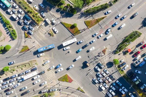 Moğolistan 'ın başkenti Ulaanbaatar' ın havadan görünüşü, yaklaşık Haziran 2019