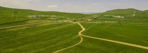 Utsikt Landet Mongolia Ikke Langt Fra Ulaanbaatar Hovedstaden Mongolia Rundt – stockfoto