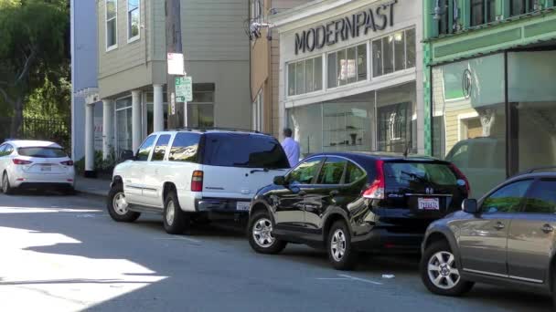 Scena Strada Nel Quartiere Glen Park San Francisco California Circa — Video Stock