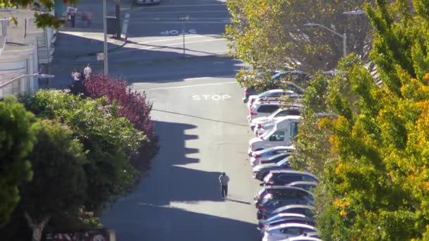 Blick Auf Die Greenwich Street Vom Telegraph Hill San Francisco — Stockvideo