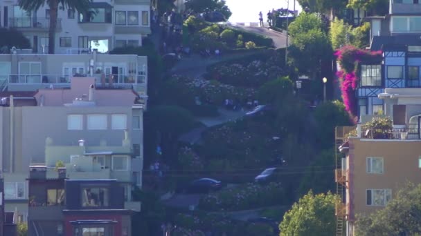 San Francisco Estados Unidos Septiembre Lombard Street Septiembre 2012 San — Vídeos de Stock