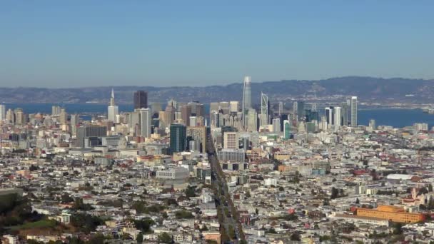 San Francisco Visto Desde Twin Peaks California Hacia Octubre 2018 — Vídeos de Stock