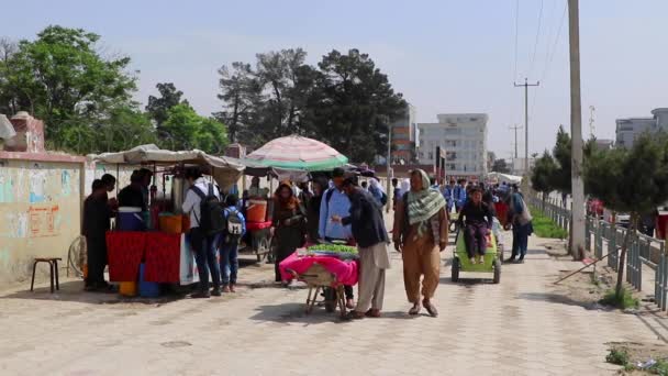 Traffico Stradale Mazar Sharif Afghanistan Settentrionale Nel 2019 — Video Stock