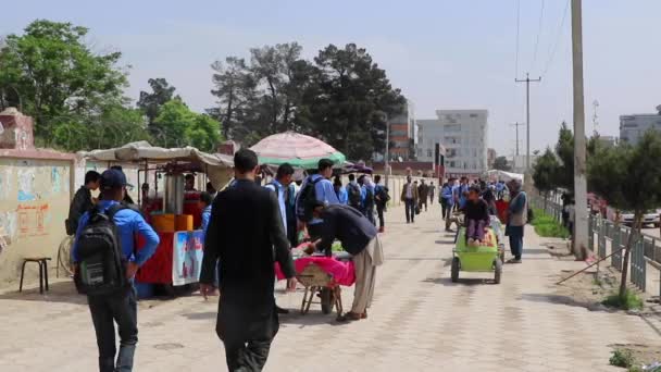 Ulice Mazar Sharif Severní Afghánistán Roce 2019 — Stock video