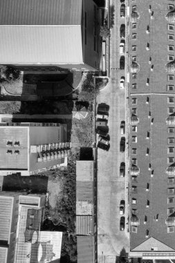 Moğolistan 'ın başkenti Ulaanbaatar' ın havadan görünüşü, yaklaşık Haziran 2019