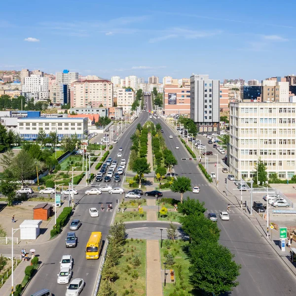 Luchtfoto Van Ulaanbaatar Hoofdstad Van Mongolië Circa Juni 2019 — Stockfoto