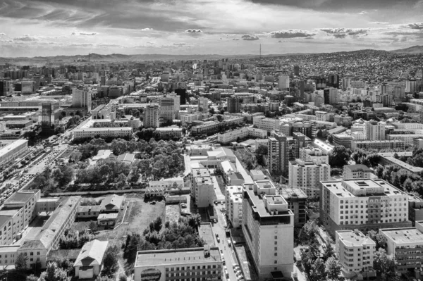 Vista Aérea Ulaanbaatar Capital Mongólia Por Volta Junho 2019 — Fotografia de Stock