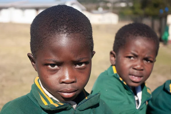 Mbabane Suazilandia Julio 2008 Vista Los Niños Swazis Identificados Aire — Foto de Stock