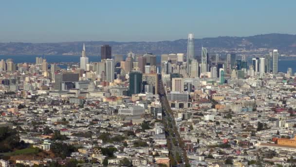 San Francisco Visto Desde Twin Peaks California Hacia Octubre 2018 — Vídeos de Stock