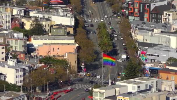 San Francisco Twin Peaks California Dan Ekim 2018 Görüldü — Stok video