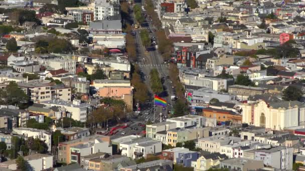 Сан Франциско Видно Twin Peaks Каліфорнія Близько Жовтня 2018 Року — стокове відео