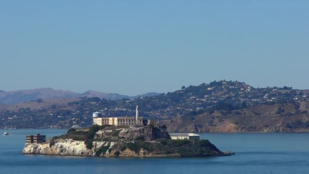 Isola Alcatraz Vista Dal Telegraph Hill San Francisco California Usa — Video Stock