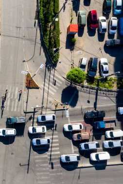 Moğolistan 'ın başkenti Ulaanbaatar' ın havadan görünüşü, yaklaşık Haziran 2019
