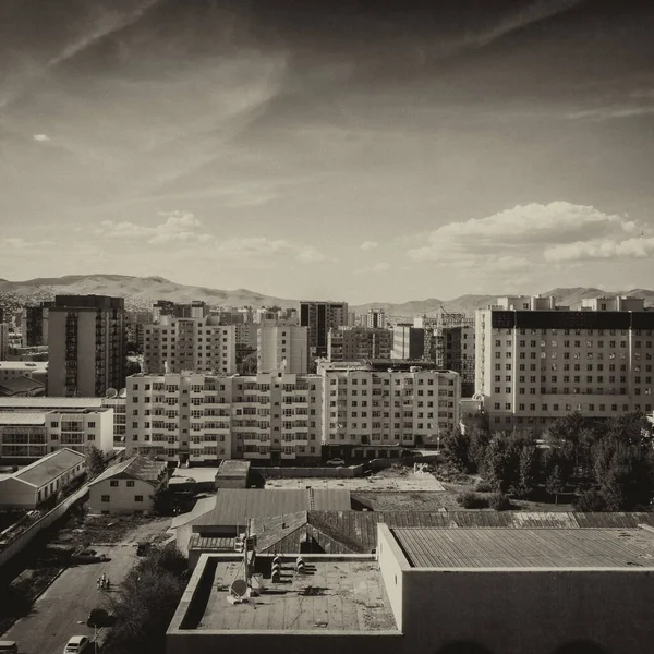 Vista Aérea Ulaanbaatar Capital Mongólia Por Volta Junho 2019 — Fotografia de Stock