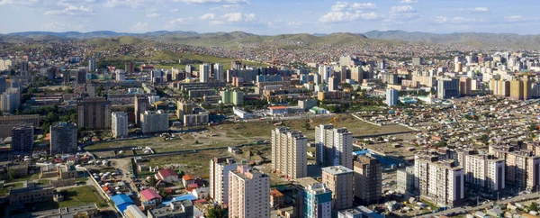 Widok Lotu Ptaka Ulaanbaatar Stolicę Mongolii Około Czerwca 2019 — Zdjęcie stockowe