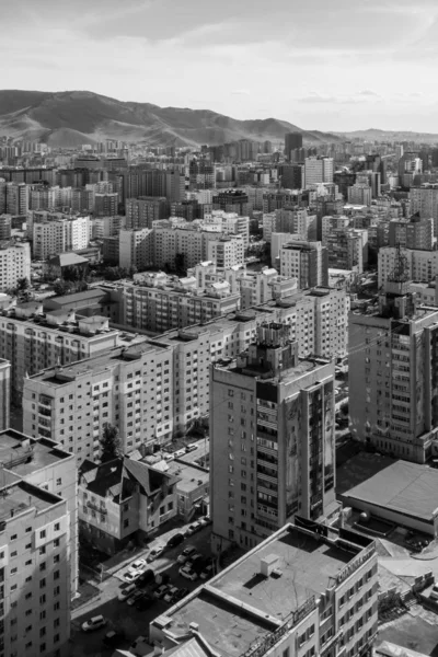 Vista Aérea Ulaanbaatar Capital Mongólia Por Volta Junho 2019 — Fotografia de Stock