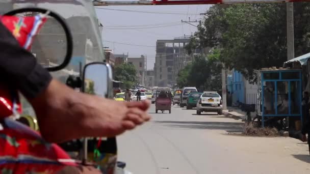 Tráfico Urbano Mazar Sharif Norte Afganistán 2019 — Vídeos de Stock
