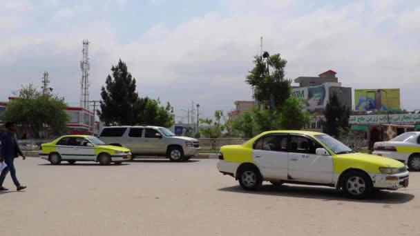 Tráfego Rua Mazar Sharif Afeganistão Norte 2019 — Vídeo de Stock