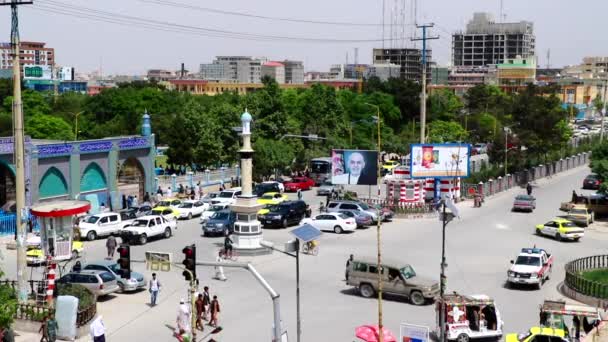 Street Traffic Mazar Sharif North Afghanistan 2019 — Stock Video