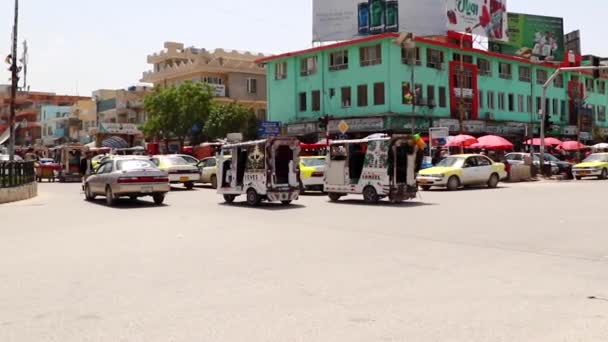 Уличное Движение Мазари Шарифе Северный Афганистан 2019 Году — стоковое видео
