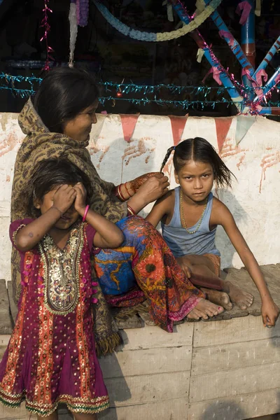 Raxaul Índia Por Volta Novembro 2013 Crianças Indianas Não Identificadas — Fotografia de Stock