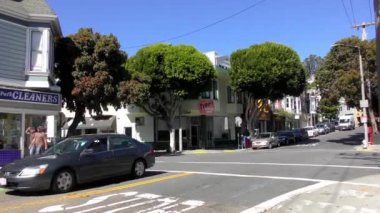 San Francisco, California 'daki Glen Park mahallesindeki sokak sahnesi, Ekim 2018 dolaylarında.