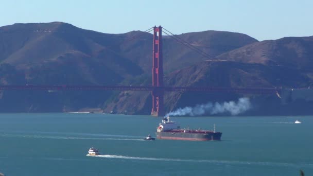 Golden Gate Híd Telegraph Dombról Nézve San Franciscóban Kaliforniában 2018 — Stock videók