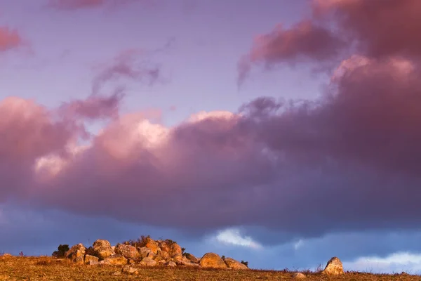 Belo Céu Colorido Sobre Parque Nacional Malolotja África Sul — Fotografia de Stock