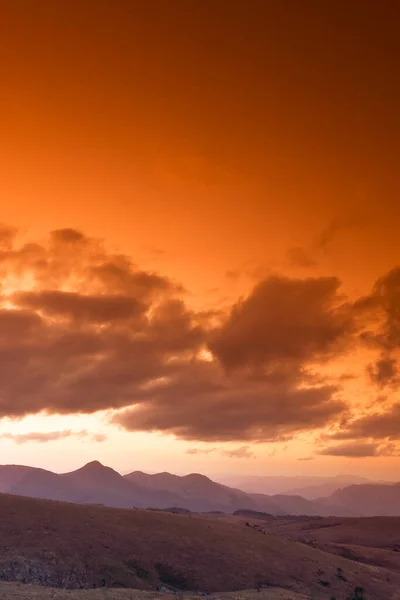 Vacker Färgglad Himmel Över Malolotja Nationalpark Sydafrika — Stockfoto