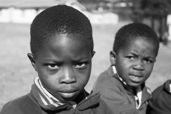 Mbabane Swaziland July 2008 View Unidentified Swazi Boys Outdoor — Stock Photo, Image