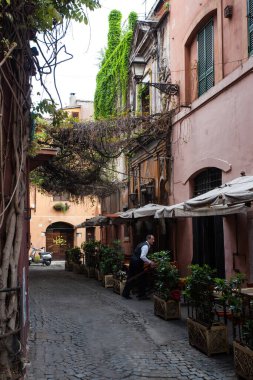 ROME - Mayıs 2008: Roma 'da küçük bir cadde