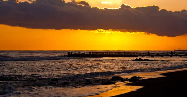 Закат Над Тирренским Морем — стоковое фото